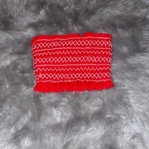 Target red bikini top